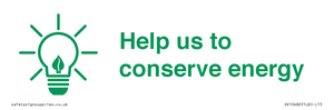 Help us to conserve energy 